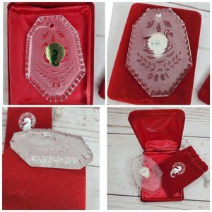 Vintage 12 Days of Christmas Swans Swimming 1990 Waterford Crystal Ornament